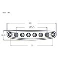 thumbnail image 3 of Amdohai Electric Guitar Parts Metal Bridge String Through Body Ferrules, 3 of 7