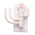 thumbnail image 2 of Self Adhesive Hook, Cute Adhesive Hook 180 Degrees Rotation  for Keys Chicken,,Bowknot ,Bear,Dog, 2 of 8