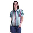 thumbnail image 1 of Moomaya Chemise à Manches Mi-Longues Imprimée pour Femmes, Col Boutonné, Haut Décontracté, 1 of 5