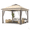 Brown, variant on Costway 11 ft × 11 ft Pop up Gazebo with Mesh Netting Sidewalls, Vented Top, Drainage Holes Gray