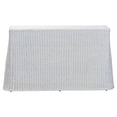 thumbnail image 4 of Pemberly Row Table Console Moderne Bohème en Rotin Blanc à Bord Festonné, 4 of 10