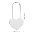 thumbnail image 2 of CNKOO Love Lock 3 Pack Small Locker Locks Padlocks with Keys Wedding Decor Lockers Metal Suite Lovers Zinc Alloy, 2 of 6