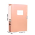 thumbnail image 2 of Birdeem Foldable A4 File Storage Box, Thickened Plastic Document Organizer with Writable Label, Collapsible Office Storage Case for Home and Office Use, 2 of 7
