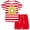 Rouge, variante sur TopLLC Ensembles de Chemisiers et Chemises à Manches Courtes à Col Rond Enfants Décontractés Shorts à Manches Courtes avec Cordon Imprimé Maison Sports Hommes et Femmes Été Ensemble Deux Pièces Ensemble Fille
