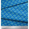thumbnail image 3 of Soimoi Polyester Crepe Fabric Flourish Damask Printed Fabric 1 Yard 52 Inch Wide, 3 of 3