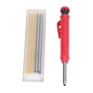 Metal Scriber Tool, Woodworking Marking Pen 2.8mm Nib High Hardness Labor Saving Comfortable To Hold With Replacement Refill For Plastic Glass Scribing 2 Color Refill,3 Color