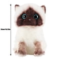 thumbnail image 3 of XZNGL Soft Plush Stuffed Animals Plush Siamese Cat Dolls Stuffed Animals Toys Simulation Siamese Cat Cute Sequins Plush Cat Stuffed Animal Siamese Cat Stuffed Animal, 3 of 8