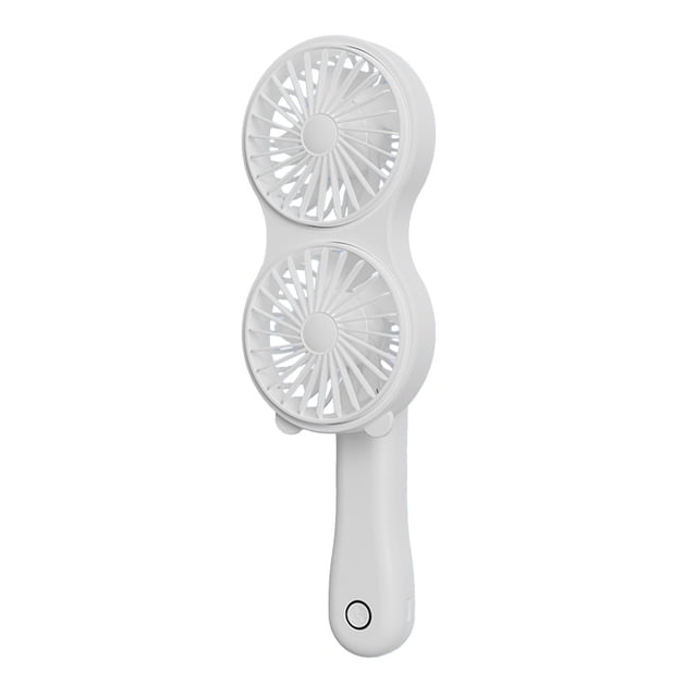 Portable Fan Handheld With Built-in Battery 10.04 in x 3.15 in Silent Double Headed Foldable Mini USB Charging