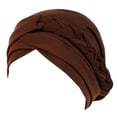 thumbnail image 2 of Aocisk Tied Headwrap Braid Head Wrap Cap for Women Ethnic Style Baseball Hat Coffee One Size, 2 of 4