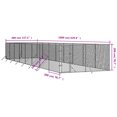 thumbnail image 2 of vidaXL Chenil Extérieur pour Chien Argent 4x16x2 m Acier Galvanisé, 2 of 2