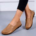 thumbnail image 4 of B91xZ Chaussures Plates pour Femmes Bout Pointu Chaussures Plates pour Femmes Carrées à Enfiler pour Mode Chic Rendez-Vous Confort Bureau Travail, Brun 6.5, 4 of 5