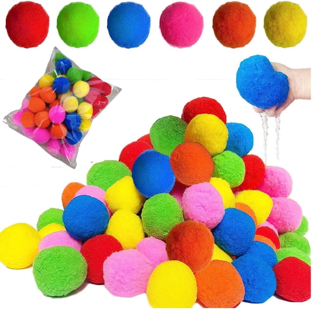 EGNMCR Outils&Amélioration de la Maison Boules Éponge à Eau Réutilisables Boule Éponge