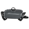 thumbnail image 1 of West Bend Family-Sized Electric Skillet with Diamond Shield Scratch-Resistant, Non-Stick Coating, Gray, 1 of 9
