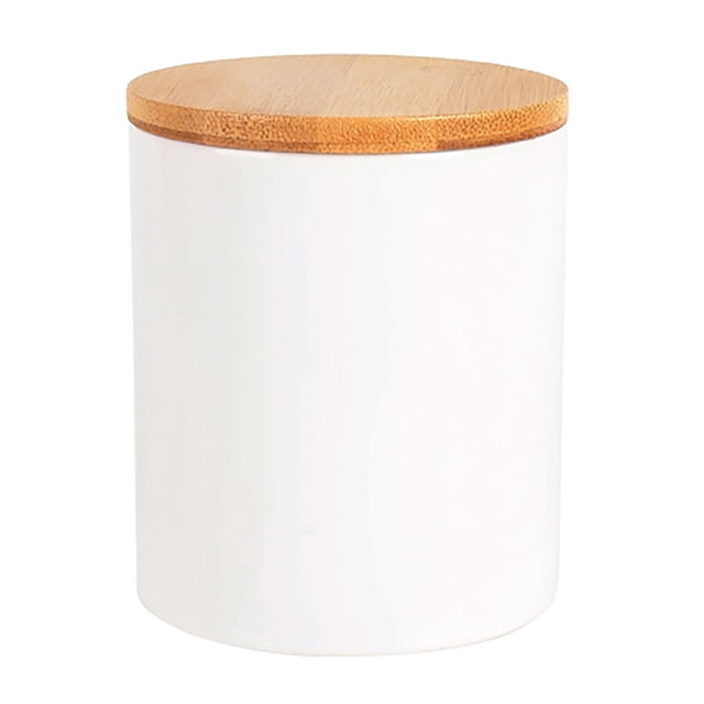 Gkeoshab Storage Containers Tea Coffee Sugar Canisters 8.8 Oz Sugar Container Ceramic Tea Jars With Airtight Lid Kitchen Canisters Food Storage Jars Tea Coffee Canisters Set Home & Garden