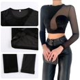 thumbnail image 3 of ORUYROP T-Shirt à Manches Courtes pour Femmes en Maille, 3 of 6
