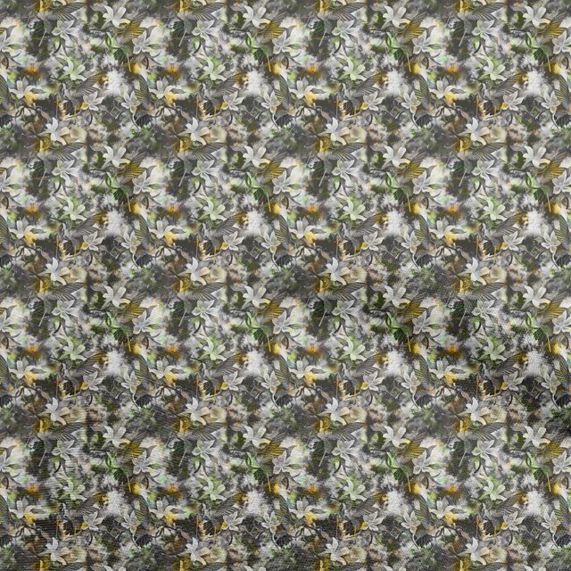 oneOone Velvet Green Fabric Abstract Bird Fabric For Sewing Printed Craft Fabric By The Yard 58 Inch Wide
