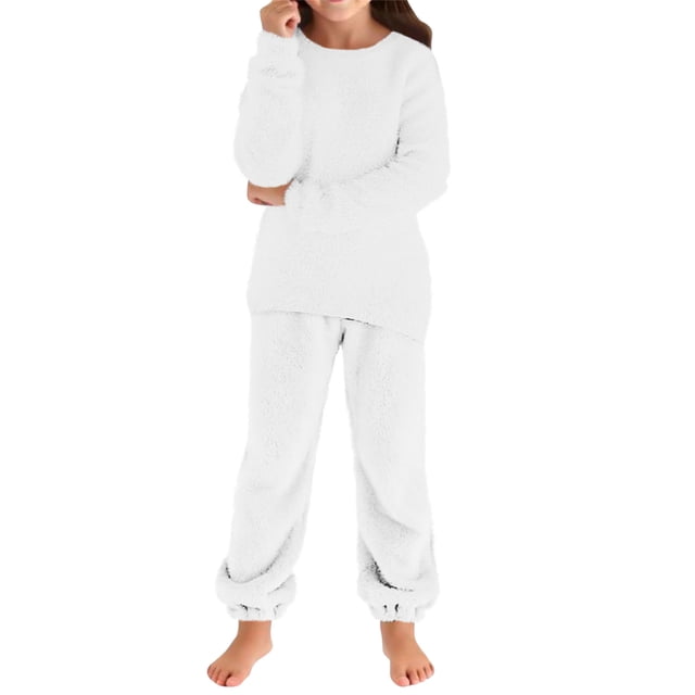 Chandail à Col Rond Uni à Manches Longues Décontracté pour Enfants, Mode d'Automne, Universel pour Garçons et Filles, Ensemble de Jolis Chandails en Peluche