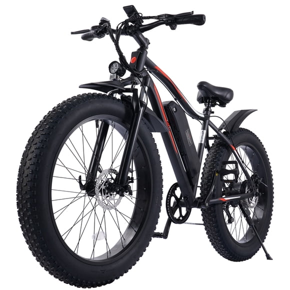 Cinverter Vélo Électrique 26 Pouces X 4.0 Pouces pour Adultes, Moteur 500W Batterie Amovible 48V 696Wh Autonomie Max 85km Vitesse 32km/h Vélo Électrique à Gros Pneus, Shimano 7 Vitesses Neige Plage Vélo Électrique