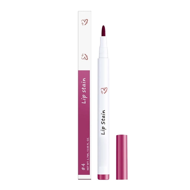 Nude Lip Tint Stain Marker Pen Lip Liner and Transfer Proof Nude Lip Liner Lip Stain Long Lasting Lip Gloss Pencil High Pigmented Natural Smooth Lip Makeup(1.7ml)