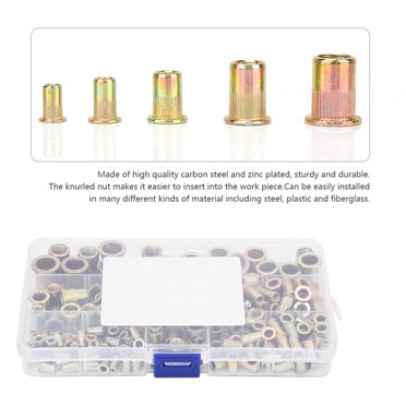 Mgaxyff Kit de Rivets Aveugles, Ensemble de Rivets, Ferme pour Acier Plastique