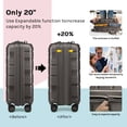 thumbnail image 3 of Joyway -5-Piece Luggage Set PP Hardshell Spinner Suitcase with TSA Lock - (Expandable Carry-On 20 Inch) (24 Inch 28 Inch) for School, Travel, Weekend, 3 of 7