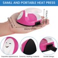 thumbnail image 2 of NUAHRHY Mini Iron Heat Press Machine Mini Iron DIY Heat Transfer Machine with Silicone Pad for Clothes, T-Shirts,Name Sticker, 2 of 6