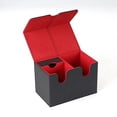 thumbnail image 2 of Milaget Trading Card Deck Box Game Cards Protector Album Container Display Deck Black Red, 2 of 9