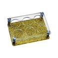 thumbnail image 4 of Rongfmy Glass Cup Rack Acrylic Glasses Cup Serving Tray Freestanding Heavy Base 6Hole Aureate, 4 of 9