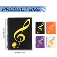 thumbnail image 3 of 60-Page Sheet Music Folder, Writable & Detachable A4/Letter Size Choir Music Holder for Practice & Performance (Purple), 3 of 9