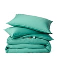 thumbnail image 3 of Ensemble de Housse de Couette Turquoise - 3 Pcs - Format Lit Simple, 3 of 5
