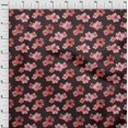 thumbnail image 4 of oneOone Cotton Flex Maroon Fabric Floral & Craft Projects Decor Fabric Printed By The Yard 40 Inch Wide, 4 of 5