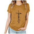 thumbnail image 2 of EGNMCR T-Shirts de Pâques pour Femmes T-Shirts à Manches Courtes pour Femmes Imprimé de Pâques Mode Printemps et Été pour Femmes T-shirt à Col Rond à Manches Courtes Haut/chemise Femmes T-Shirts, 2 of 7