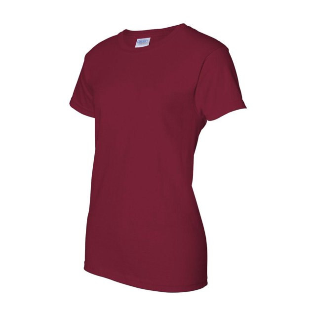 Gildan - T-Shirt pour Femmes en Coton Ultra - 2000L - Rouge Cardinal - Taille : 3TG