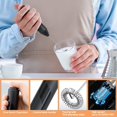 thumbnail image 3 of Mousseur à Lait pour Café, Mousseur à Lait Électrique Portatif à Piles pour Café, Latte, Chocolat Chaud, Macha, Mélangeur de Boissons Mini Portable avec Acier Inoxydable, 3 of 5