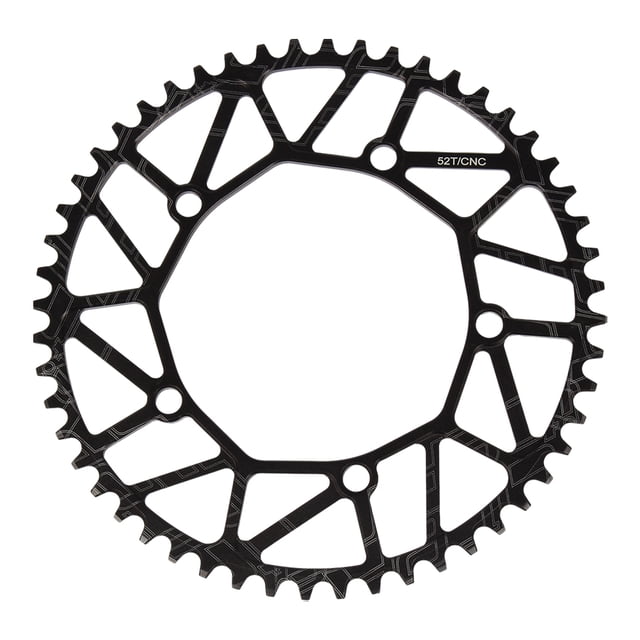 Ruiboury Lightweight And Easy To Install - Smooth Operation Chain Ring For Bicycles Bicycles Crank Bike Chain 52T black 1Set