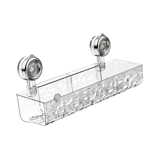 Lipstore Removable Suction Cup Shower Shelf Detachable Shower Shelf for Dressing Room Clear