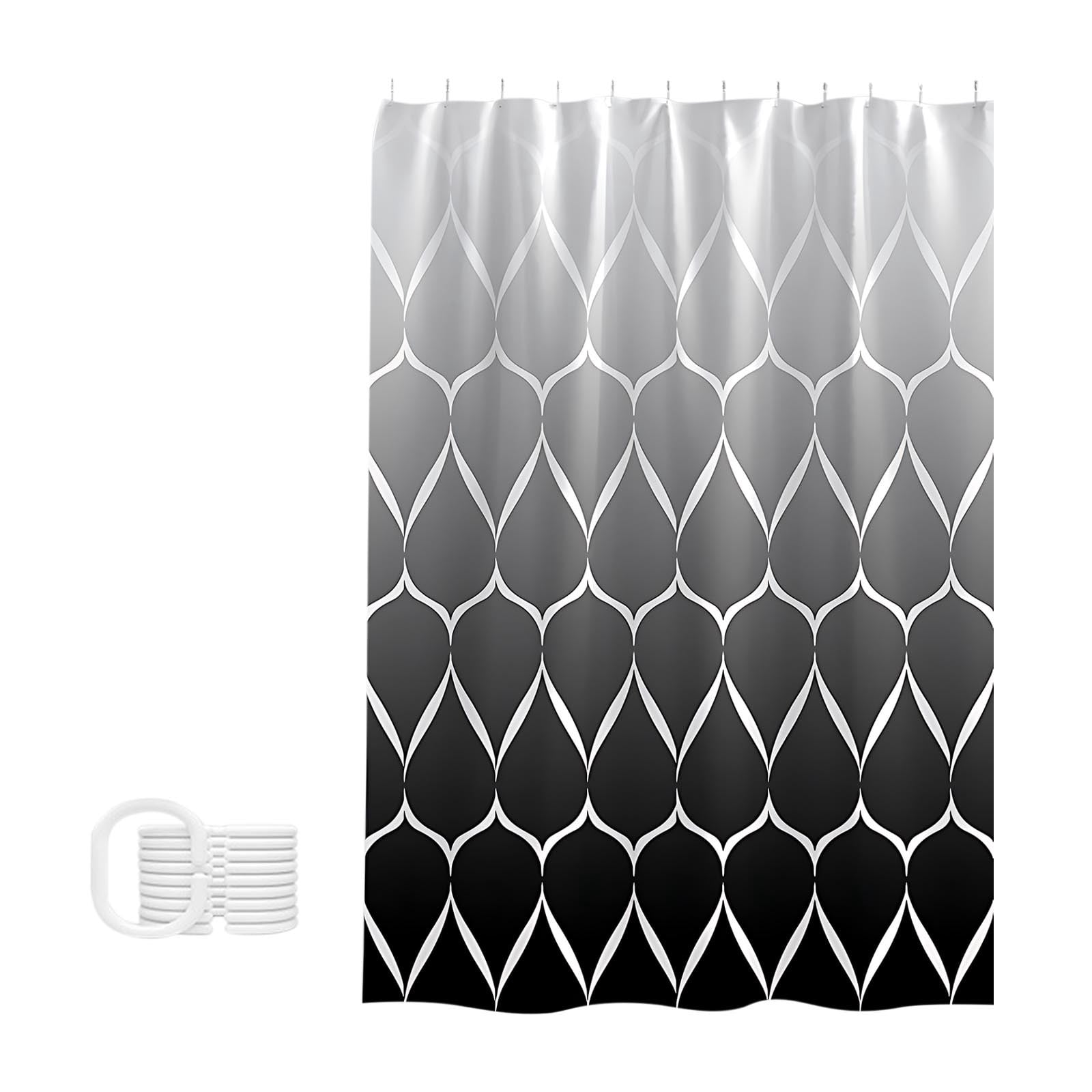 Shower Curtain Liner Bathroom Curtains, Waterproof Cloth, Non Porous Bathroom, High-End Sunshade Curtains, Shower Partition Doors, Curtains
