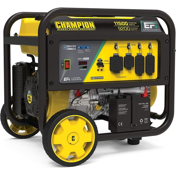 Champion Power Equipment 100485 11,500/9,200-Watt Portable Generator, Electronic Fuel Injection Technology