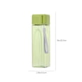 thumbnail image 3 of HCBY Modern Square Water Bottle | Ins & Gym Infuser with Tea Filter | BPA-Free Portable Jug for Work & Outdoor - 500ml (Green,20.3"x5.5"), 3 of 7
