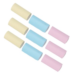 Mini Printing Paper Roll, Compact Portable Printing Paper Practical 9 Pcs Different Colors  For Home