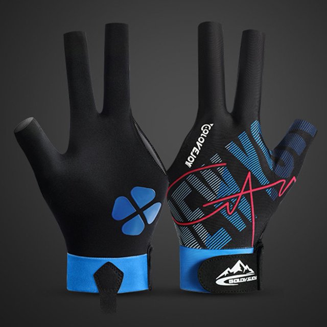 1pc Single Snooker Billiard Cue Glove Left Hand Pool Three Finger Open Glove