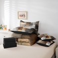 thumbnail image 4 of YST 7-Piece Ombre Gradient Comforter Set, Modern Graffiti Aesthetic Bedding, Queen – Includes Flat and Fitted Sheets, 4 of 4