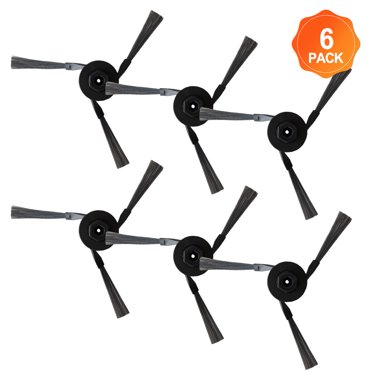 LEFU Lot de 6 Brosses Latérales Compatibles avec pour MOVA P10 Pro Ultra Accessoires pour Aspirateur Robot Pièces de Rechange pour un Nettoyage Efficace des Coins Performance Durable