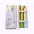 thumbnail image 4 of Straight Bend Glass Straws Set Lightweight Smooth Edge Straws for Tea Coffee Shop Dorm Homes, 4 of 4