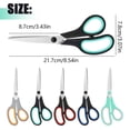 thumbnail image 3 of Classic Kitchen Accessories, 8.5 Inch Scissors Stainless Household Cutting Sewing and Stationery Scissors, 3 of 9