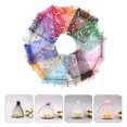 thumbnail image 3 of 50 Pcs Sacs en Organza Pochette Cadeau en Maille pour Bijoux Sacs de Souvenirs de Fête avec Cordon de Serrage, 3 of 7