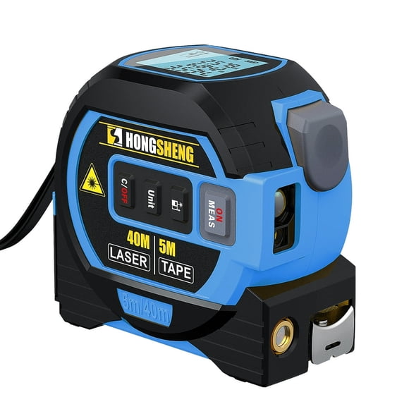 MesaSe Digital Tape Measure 3 in 1 Laser Level LCD Display 130ft/40m Laser Measuring Tool