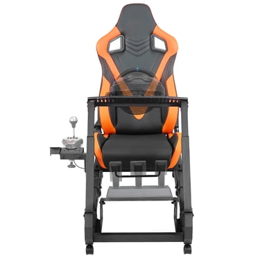 KFFKFF Racing Simulator Stand with Mobility for Logitech G923/G920/G29, Durable Steel Frame for Driving Games - Compatible with Thrustmaster T248P, Adjustable Steering Wheel and Pedal Support