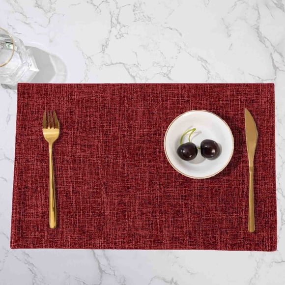 Todays Clearance Deals Prime! Blue Nylon Double-Sided Placemat, 11.81x18.11in Heat-Resistant Table Mat