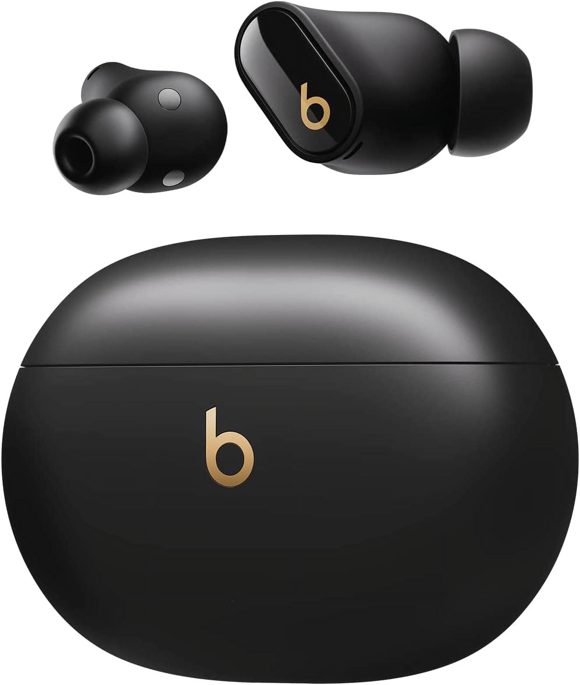 Restored Beats Studio Buds + True Wireless Noise Cancelling Earbuds - Enhanced Apple & Android Compatibility, Built-in Microphone, Sweat Resistant Bluetooth Headphones, Spatial Audio - Black